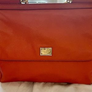 DOLCE & GABBANA Sicily leather satchel